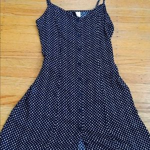 Blue & White Polka Dot Dress