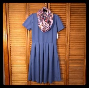 Blue LuLaRoe Amelia Dress