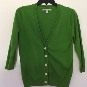 3/4 Sleeve Green Sweater
