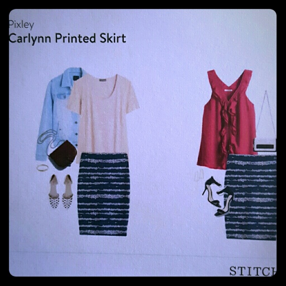 Carlton printed skirt