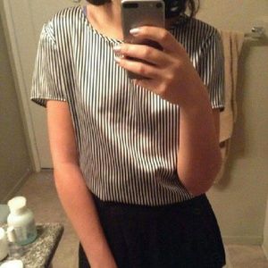 AA limited edition shiny striped blouse