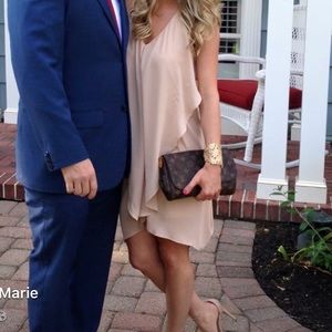 Nude cocktail dress