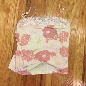 Banana Republic floral and Lace tanktop