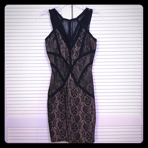 Black Lace Mini Dress