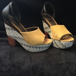 Anthropologie heels super cute, worn once