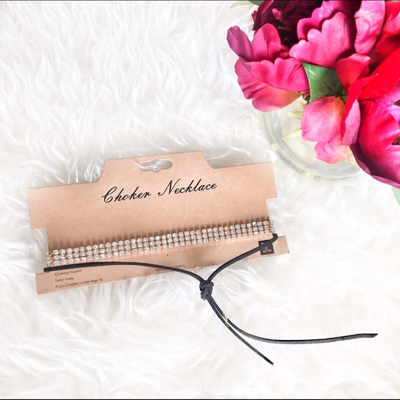 Rhinestone Choker Necklace