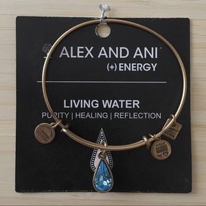 Alex and Ani Living Water Gold Bangle