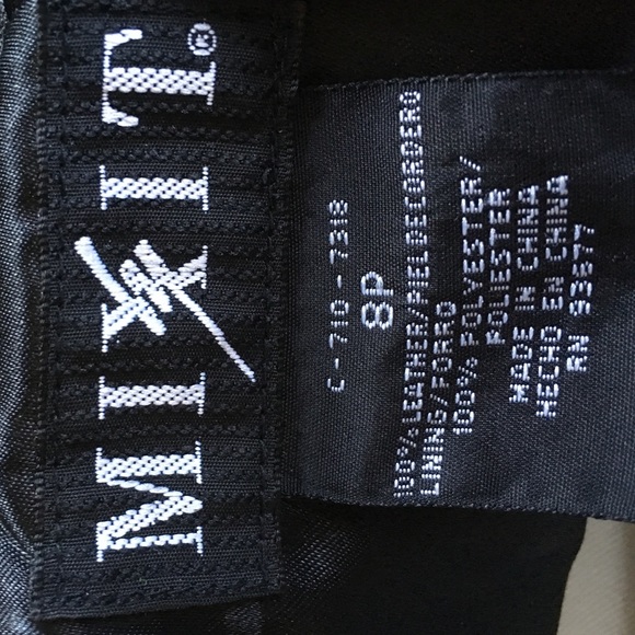 Leather Vest Black Sz 8P - Picture 3 of 3