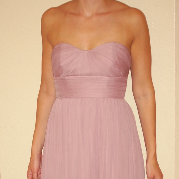 J Crew Petite Marbella Long Dress in Silk Chiffon