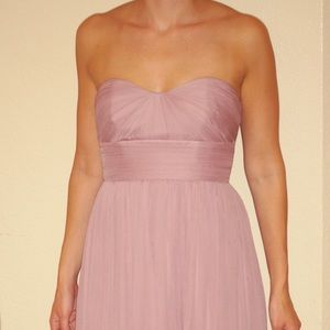 J Crew Petite Marbella Long Dress in Silk Chiffon