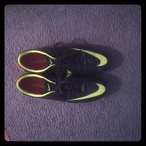 Size 13 Mercurial Soccer cleats black and green