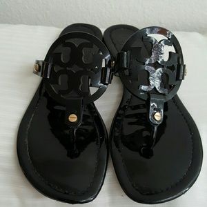 Tory Burch Black Patent leather Sandals