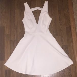 White semi formal dress