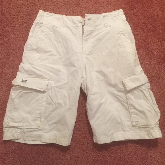 Lee Cargo shorts. White