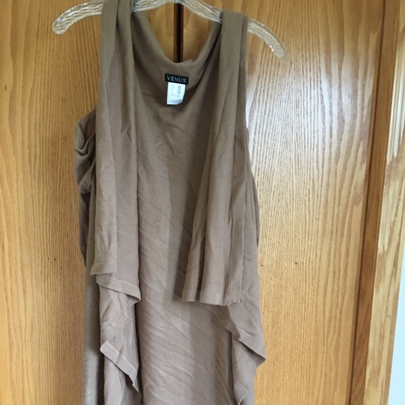 Cold shoulder open front cardigan