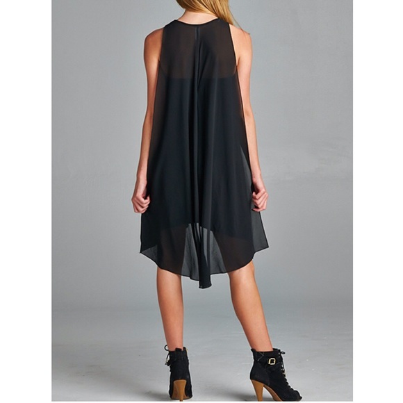 "Finder's Keepers" Little Black Cape Dress - Picture 2 of 3
