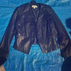 Michael Kors - black leather jacket