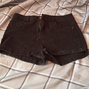 Black high waisted shorts