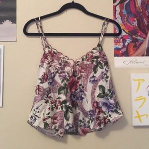 Vintage Victoria's Secret floral crop top