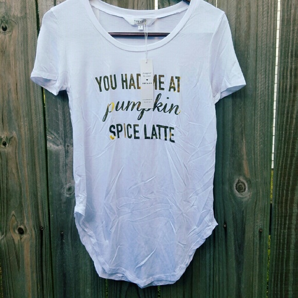 Pumpkin spice latte flowy tee - Picture 3 of 3