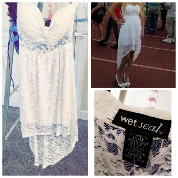 Casual White Lace Dress