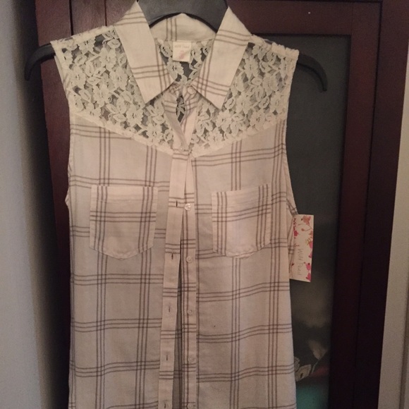 Plaid tank shirt