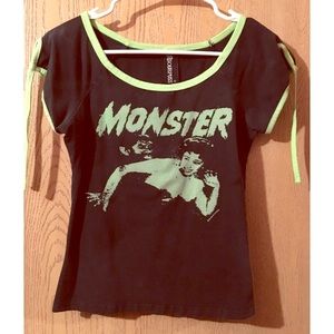 Sourpuss Clothing monster fitted shirt