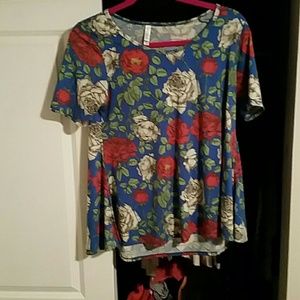 LulaRoe Roses Print.  Worn a few times.  Never Dyi