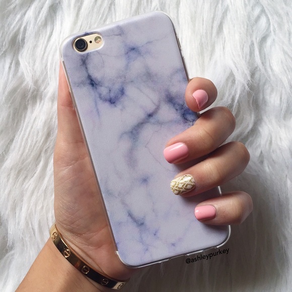 B-Long Boutique  Accessories - ❤️LAST CHANCE❤️ white blue marble iPhone 6/6s case