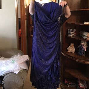 Purple sparkle prom dress