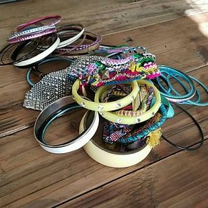 Box of assorted bracelets and bangles