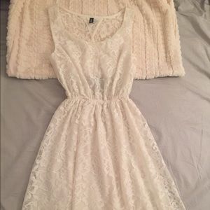 Lace Open Back Sun Dress