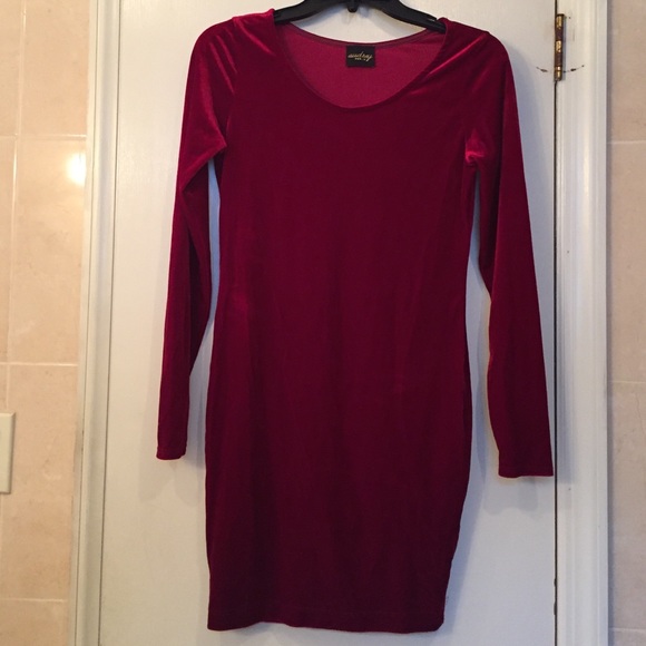 Mystique Boutique Red Velvet Dress