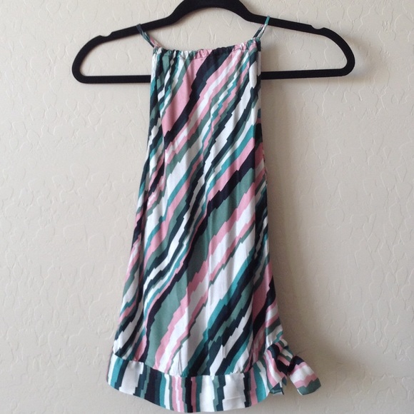 100% Silk Halter with Side tie
