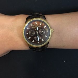 Tortoise Shell Micheal Kors Watch