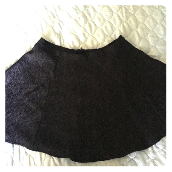 Fit and flare short skirt