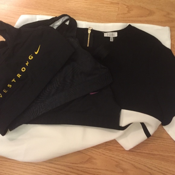 3 Nike Sports Bras + Tobi Shift Dress. Reserved