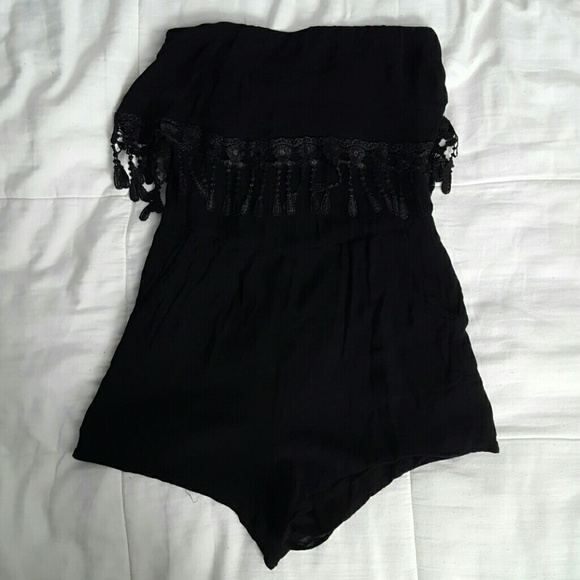 Flowy Black Romper
