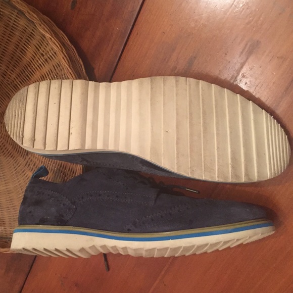 Kenneth Cole Reaction Wingtips - Blue Suede