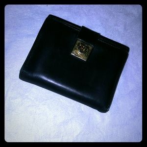 salvatore Ferragamo black calfskin wallet