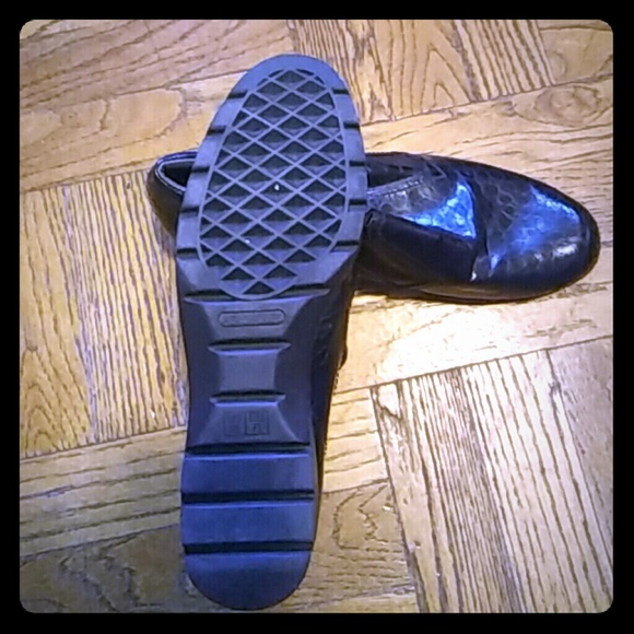 Patent leather loafers