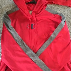 Brand new red and grey champion sweatshirt