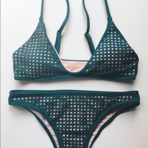 Hunter green bikini set