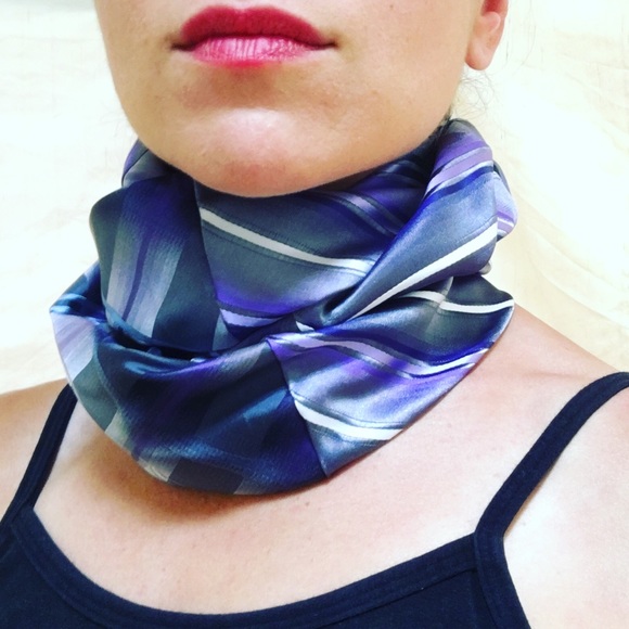 Silk infinity scarf