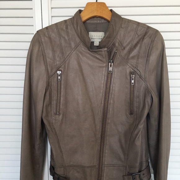 Hinge leather jacket