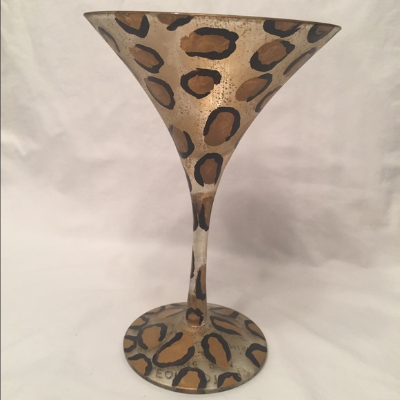 Lolita leopard martini glass