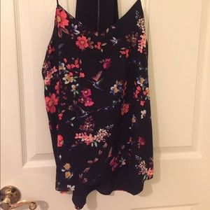 Spaghetti strap floral top