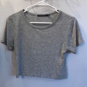 | BRANDY MELVILLE | gray crop top