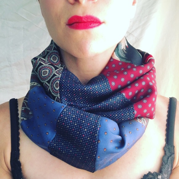 Silk infinity scarf