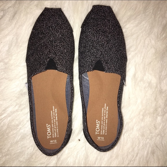 🔴Sold🔴Toms Black Marl Shoes - Picture 2 of 4